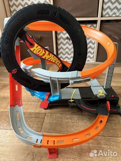 Автотрек hot wheels сити шиномонтажная мастерская