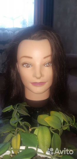 Голова манекен натуральные волосы