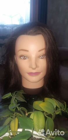 Голова манекен натуральные волосы