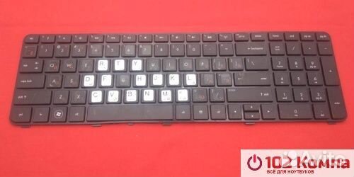 Клавиатура для ноутбука HP dv7-4000 черная с рамко