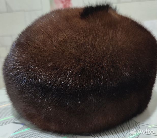 Берет женский норковый берёт (шапку)