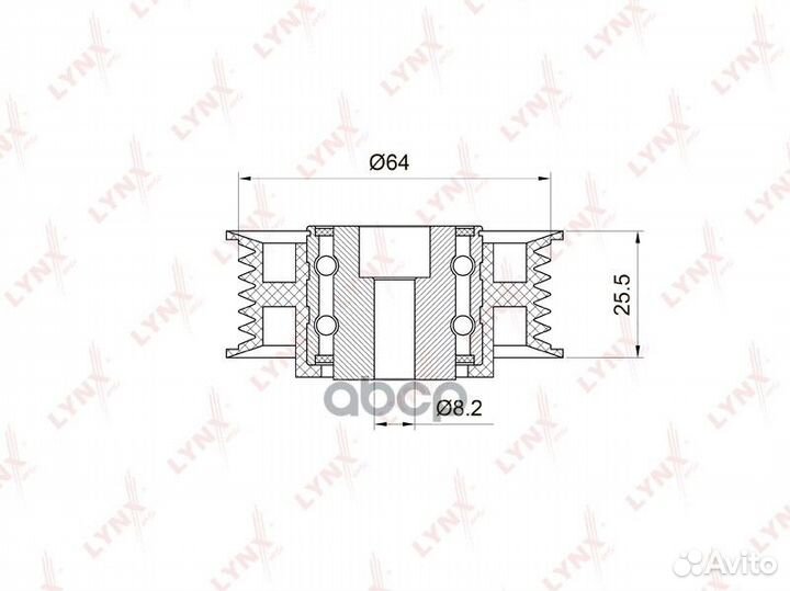Ролик обводной навесного оборудования mercedes