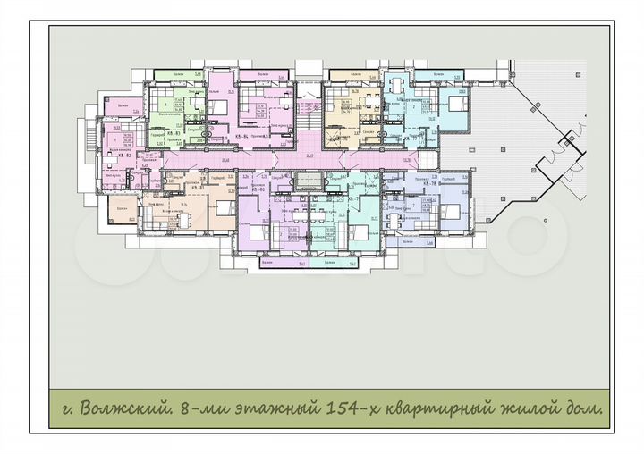 3-к. квартира, 92,8 м², 4/8 эт.