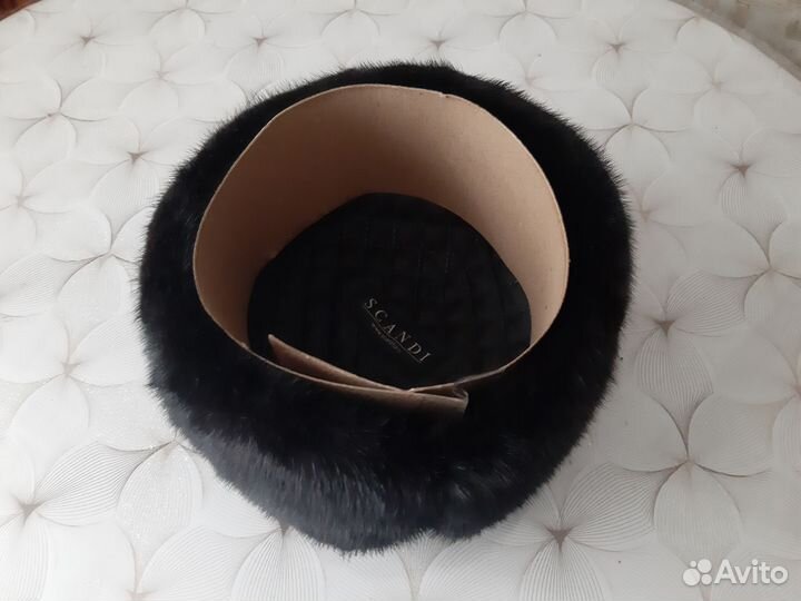 Шапка ушанка норковая мужская