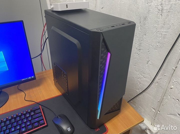Игровой Комп: Rx580 8gb, Intel, черный, accord