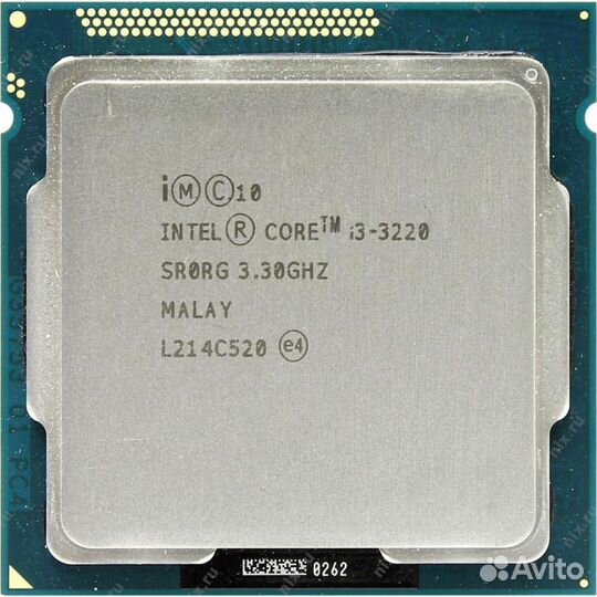 Процессор Intel Core i3-3220 3.3GHz, гарантия