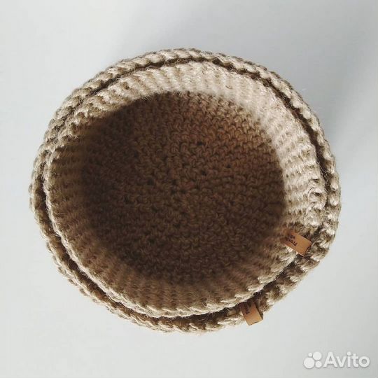 Мягкие корзины из джута, цвет натуральный