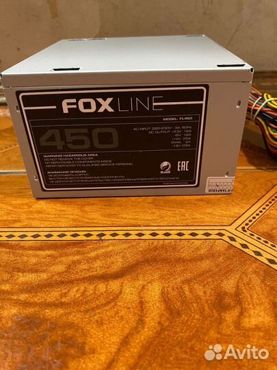 Блок питания foxline model FL450 450 W