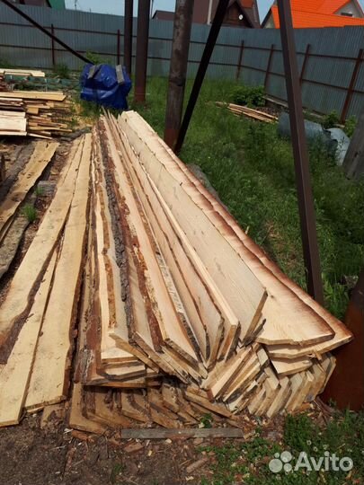 Доска необрезная, толщ. 25 мм, длина 6,0 м, сосна