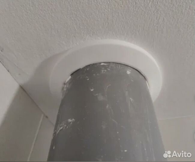 Обвод белый декоративный для труб 115мм