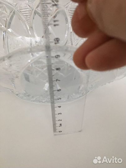 Ваза для фруктов хрусталь