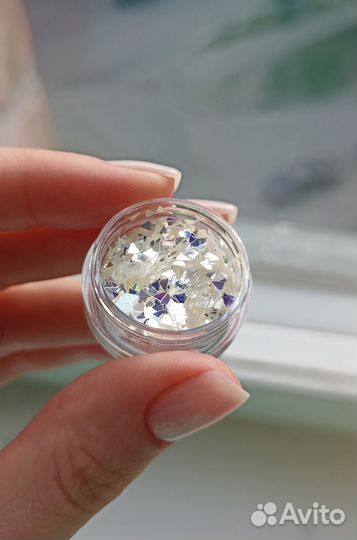 Блестки (шестигранные, треугольные, палочки)