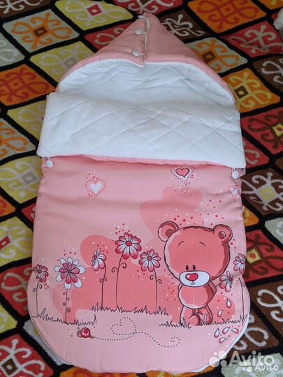 Конверт на выписку для девочки осень зима