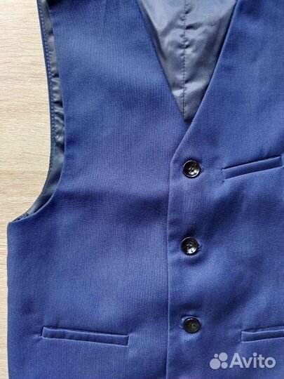 Жилет школьный синий 122 на мальчика