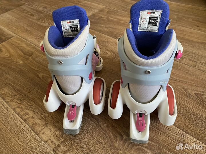 Роликовые коньки детские раздвижные