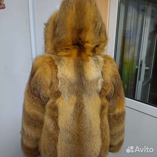 Шуба полушубок лиса