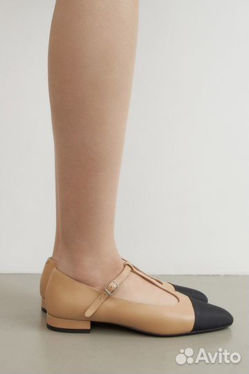 Кожаные туфли мери джейн lime