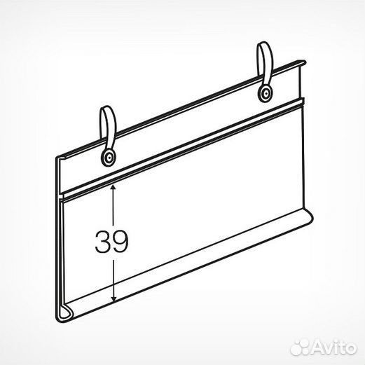 Ценникодержатель универсальный с отверстиями DBH3