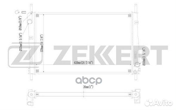 Радиатор охл. дв. Ford Mondeo III 00- mk-1157 Z