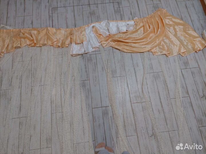 Комплект шторы и тюль бу