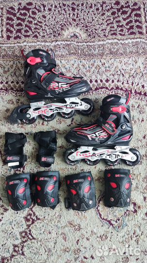 Роликовые коньки детские раздвижные р. 31-35