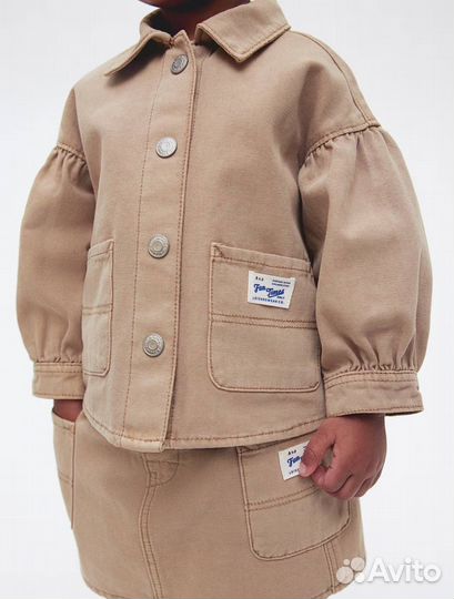 Джинсовая рубашка H&M 92