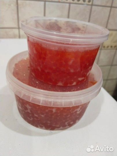 Красная икра кета