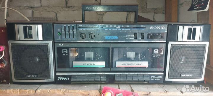 Редкий рэтро Кассетный магнитофон sony CFS- W360