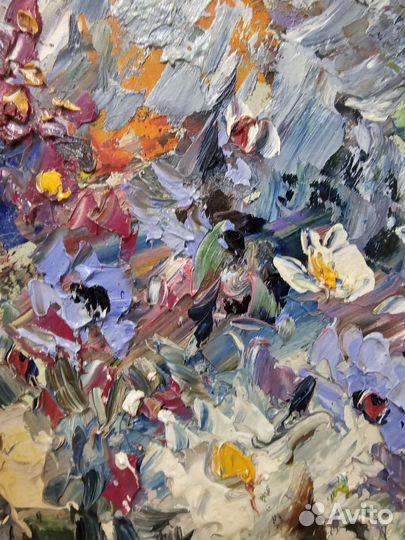 Георгий Плотников картина «Анютины глазки»