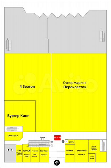 Торговая площадь, 12 м²
