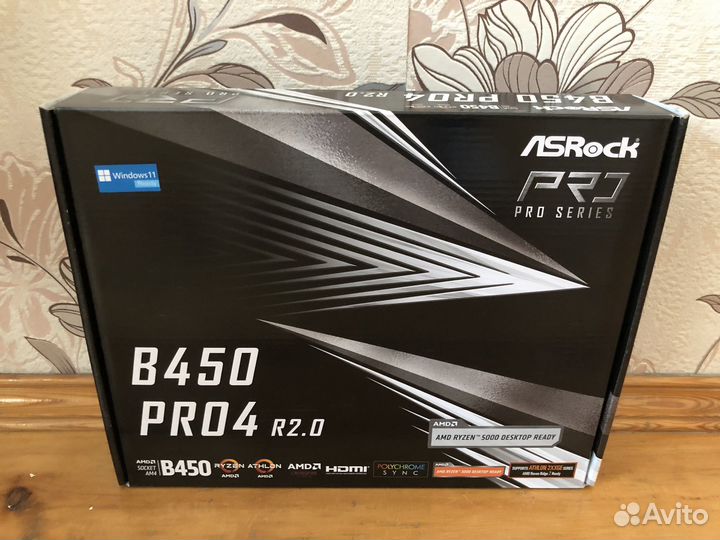 Asrock b450m pro4 r2.0 новая