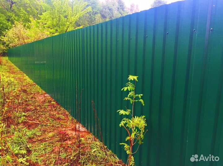 Забор из профнастила