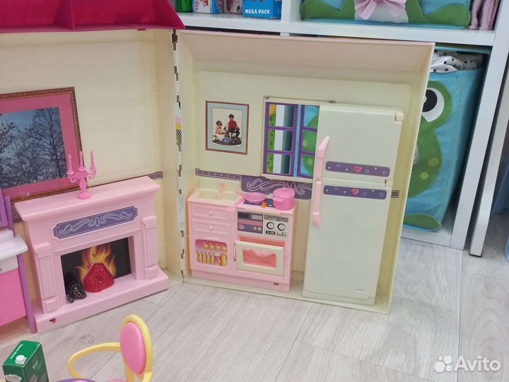 Домик для барби с мебелью