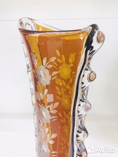 Редкость цветной хрусталь Ваза Германия