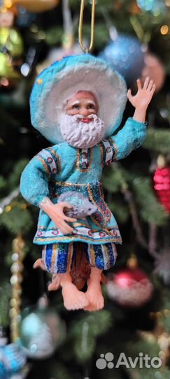 Ватные елочные игрушки