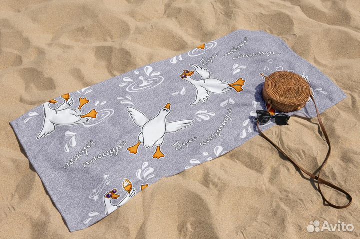 Полотенца пляжные, банные вафельные