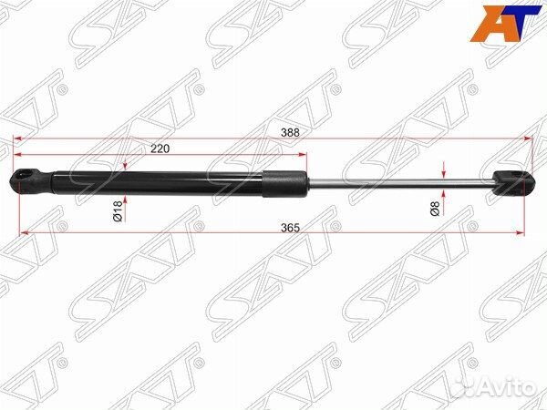 Амортизатор капота hyundai I40 11