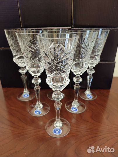 Фужеры хрустальные СССР новые 18см