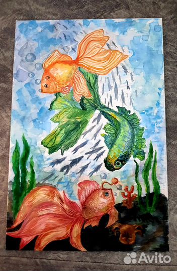 Картина акрилом на холсте