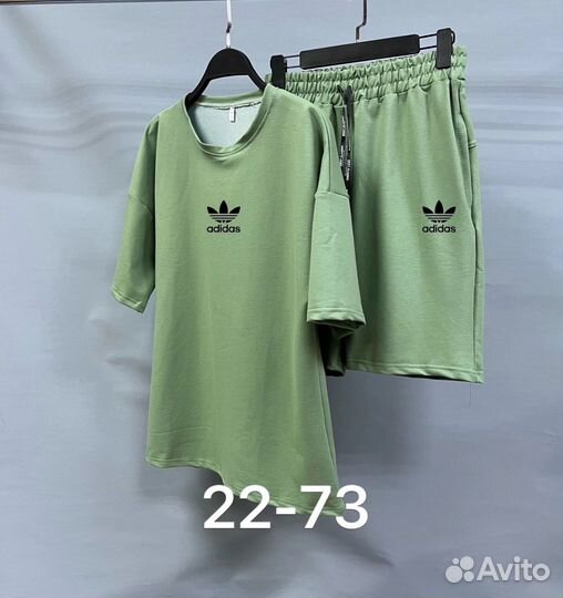 Костюм мужской летний шорты футболка adidas