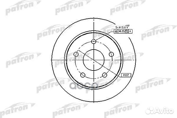 Диск тормозной задн ford: scorpio I 85-94, scor