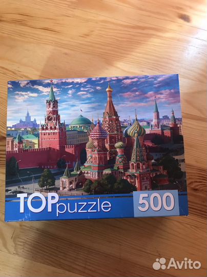 Пазлы 500 деталей 3 шт пейзажи и кремаль