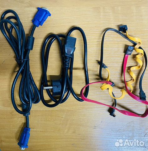 Провода сетевые, VGA, sata, DisplayPort
