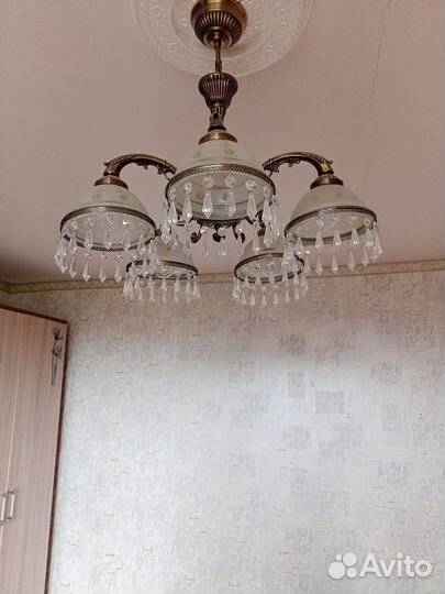 Люстра потолочная подвесная бу