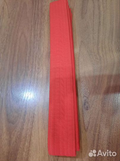 Красный пояс самбо СССР новый 2,73м