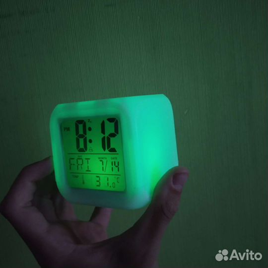 Светодиодные часы, будильник, термометр