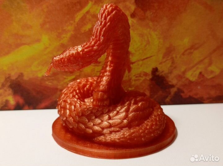 Миниатюра «Гигантская змея» для DnD и др