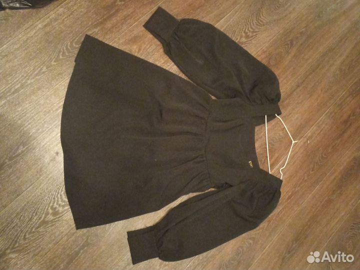 Пышное черное платье 44 р