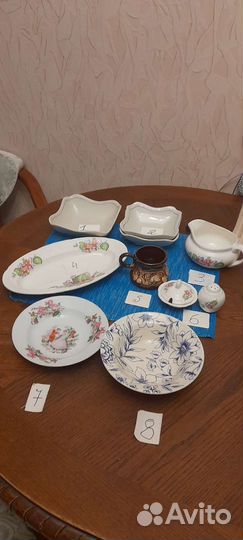 Салатники, тарелки времен СССР 1950-60гг