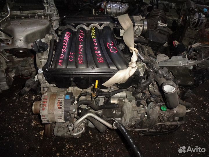 Двс+кпп nissan MR20DE 022273B